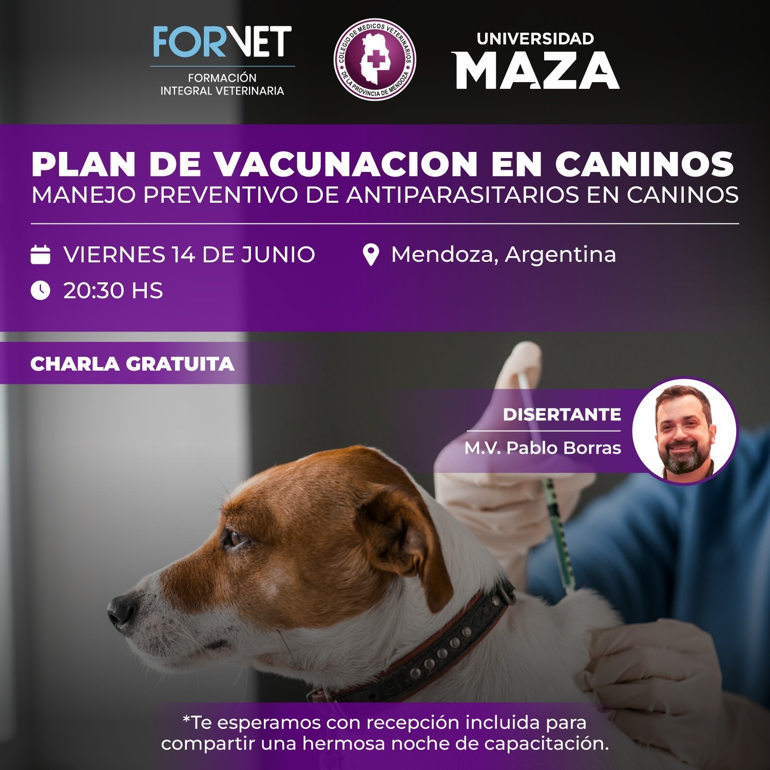 Charla «Plan de Vacunación en Caninos»